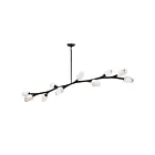 ET2 Lighting E32797-93BK Blossom 10-Lumières 40W Noir Suspendu