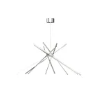 ET2 Lighting E41446-SA Alumilux Aster 8-Lumières 480W Aluminium satiné Suspendu
