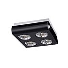 Rail d'éclairage encastré Eurofase Lighting 24814-01 4-lumières 200W noir