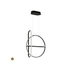 Lustre Ronde Eurofase Lighting Berkley 37035-013  59W Noir mat