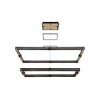 Lustre 2 étages rectangulaire LED Eurofase Lighting Admiral 37061-012  134W Noir mat