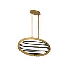 Lustre ovale à LED Eurofase Lighting Ombra 38153-013  110W Laiton