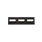 Applique de salle de bain LED Eurofase OLSON 28020-023 3-Lumières 15W noir