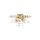 Plafonnier Eurofase BONAZZI 34081-013 4-Lumières 240W laiton satiné