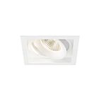 Encastré rond ajustable à garniture carré encastré Eurofase 35138-30-02 26W 1-Lumière blanc