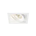 Encastré rond ajustable à garniture carré encastré Eurofase 35138-35-02 26W 1-Lumière blanc