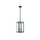 Lanterne Eurofase TAMBOURO 38275-012 4-lumières 240W noir mat avec nickel satiné