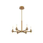 Chandelier à tige Eurofase TORNA 38440-014 6-Lumières 228W café or