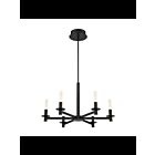Lustre LED Eurofase TORNA 38440-021 6-lumières 228W noir mat