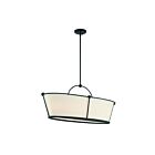 Suspendu à tige pour îlot Eurofase PULITO 39046-017 6-lumières 360W noir mat