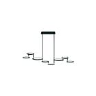 Lustre sur tige de LED Eurofase GIRO 39421-012 8-lumières 115W noir mat