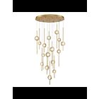 Lustre LED Eurofase BARLETTA 39465-023 16-lumières 90W laiton