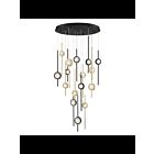 Lustre LED Eurofase BARLETTA 39465-030 16-lumières 90W noir