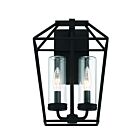 Applique murale d'extérieur Bastille 41957-011 Eurofase 120W 2-Lumières satin noir