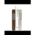 Borne d'éclairage de sentier LED carré en aluminium Focus Industries PL-23-S2WDM-24LEDPBLT 4W texture noire