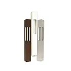 Borne d'éclairage de sentier LED carré en aluminium Focus Industries PL-23-S4WDM-18LEDPBLT 4W texture noire