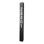 Borne lumineuse pour adresse LED en aluminium extrudé Focus Industries PL26ABDMLEDS812VBLT 4W texture noire