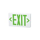 Enseigne de sortie LED en thermoplastique Fulham FHEX21WGEMSD blanc
