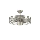 Ventilateur de plafond 23" Kendal Lighting Enclave Led AC17723L-SN 6W 7-lames nickel satiné