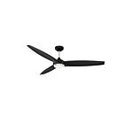 Ventilateur de plafond 56" Kendal Lighting Steltra AC30656-BLK-SN 3-Lames Noir et nickel satiné