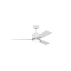 Ventilateur de plafond 42" Kendal Lighting Nuvel 42 AC30842-MWH-SN 3-Lames Nickel satiné et blanc