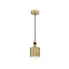 Suspendu Kendal Lighting Axis PF110-BRS-BLK 1-lumière 60W Noir