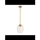 Suspendu Kendal Lighting flocon d'or razzle PF184-BRS-GF 1-lumière 100W laiton