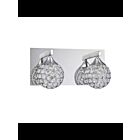 Luminaire de vanité Kendal Lighting Crys VF4200-2L-CH 100W 2-lumières chrome
