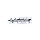 Kendal Lighting VF8300-5L-CH-BLK Chrome et noir 5-Lights 18W Luminaire de vanité