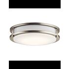 Plafonnier à LED Kichler 10784NILED 1-lumière 23W nickel brossé