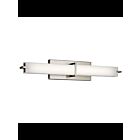 Luminaire de vanité linéaire à LED Kichler 11146NILED 1-lumière 19W nickel brossé