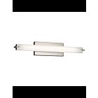 Luminaire de vanité linéaire à LED Kichler 11149NILED 1-lumière 19W nickel brossé
