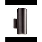 Lanterne murale extérieur à LED Kichler Cylinder 11251AZT30 1-lumière 15W bronze architectural texturé