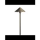 Luminaire de sentier à toiture martelée Kichler 15871CBR27 3-Lumières 4W laiton