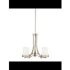 Lustre à 1 étage Kichler Hendrik 1671NI 3-lumières 100W nickel brossé