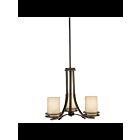 Lustre à 1 étage Kichler Hendrik 1671OZ 3-lumières 100W vieux bronze