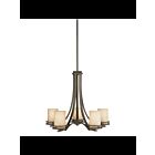 Lustre à 1 étage Kichler Hendrik 1672OZ 5-lumières 100W vieux bronze
