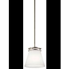 Mini suspendu Kichler Hendrik 1687NI 1-lumière 100W nickel brossé