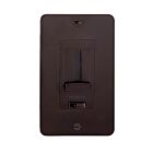 Plaque frontale et garniture pour gradateur Kichler 1DDTRIMBW brun