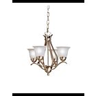 Mini Chandelier Kichler Dover 2019NI 4-lumières 60W nickel brossé