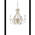 Lustre à 1 étage Kichler Dover 2021NI 5-lumières 60W nickel brossé