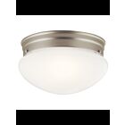 Plafonnier Kichler 209NI 2-lumières 60W nickel brossé
