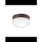 Plafonnier Kichler 209OZ 2-lumières 60W vieux bronze