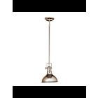 Mini suspendu Kichler Hatteras 2664PN 1-lumière 100W nickel poli