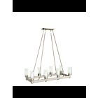 Lustre linéaire Kichler Circolo 2943NI 8-lumières 60W nickel brossé