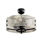 Lustre avec ventilateur Kichler Eyrie 300041SBK satin noir