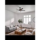 Ventilateur de plafond Kichler Colerne 300052DBK 17 Watt noir en détresse