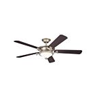 Ventilateur de plafond 60" Kichler Rise 300370NI 31W 5-lames Nickel brossé
