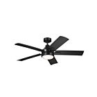 Ventilateur de plafond Kichler 310075SBK Noir satiné