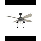 Ventilateur de plafond Kichler Seaside 310181WZC 17 Watt zinc patiné